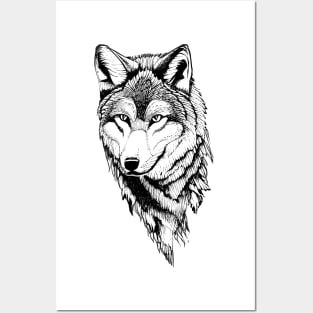 Wolf tattoo art Posters and Art